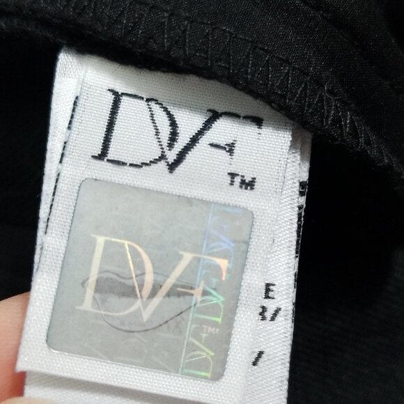 Diane Von Furstenberg Black Carissa Linen Ankle Pants 10 - Picture 3 of 8